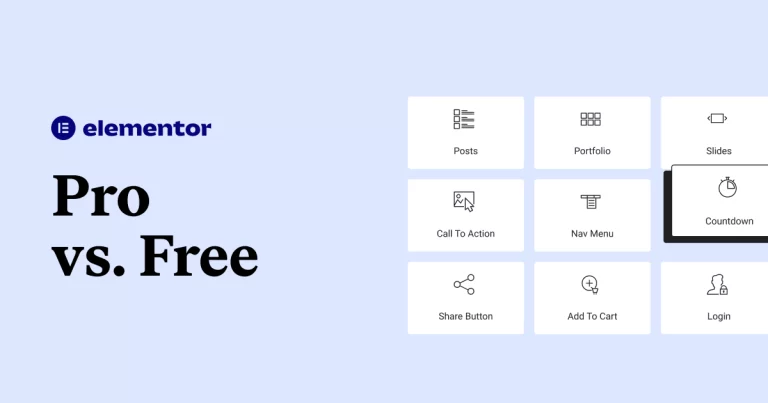Elementor ฟรี กับ Elementor Pro